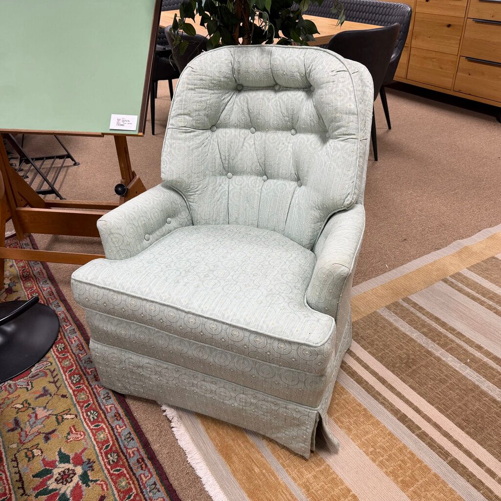 Vintage Tufted Swivel Rocker