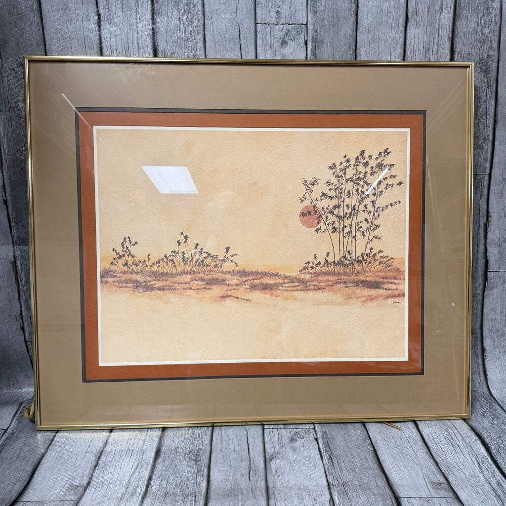 Vintage Bamboo Print