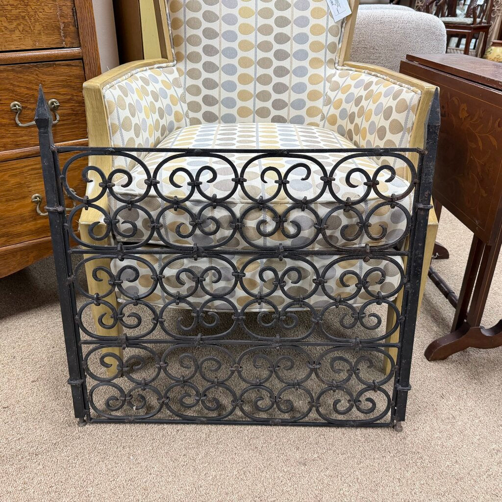 Antique Wrought-Iron Gate Panel