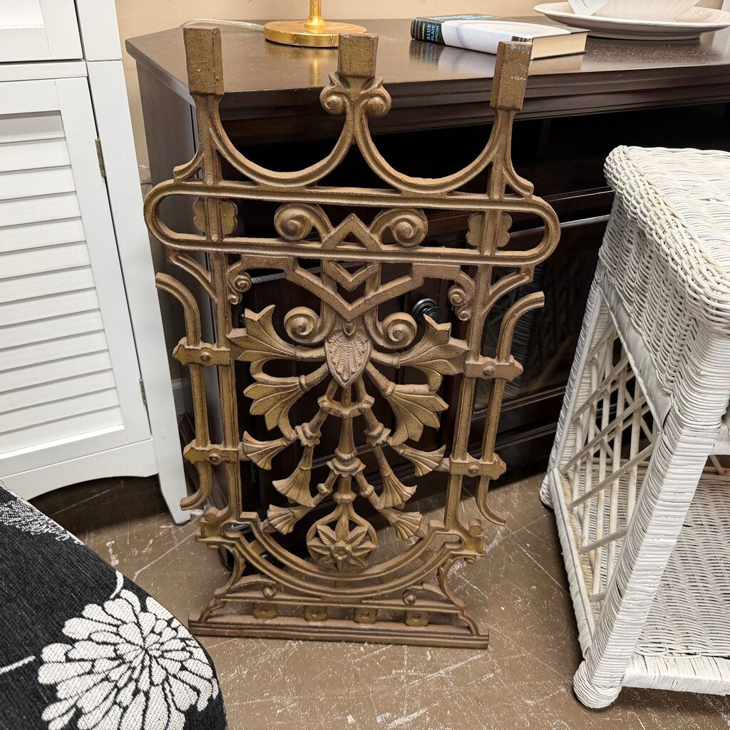 Antique Neoclassical Cast-Iron Architectural Panel
