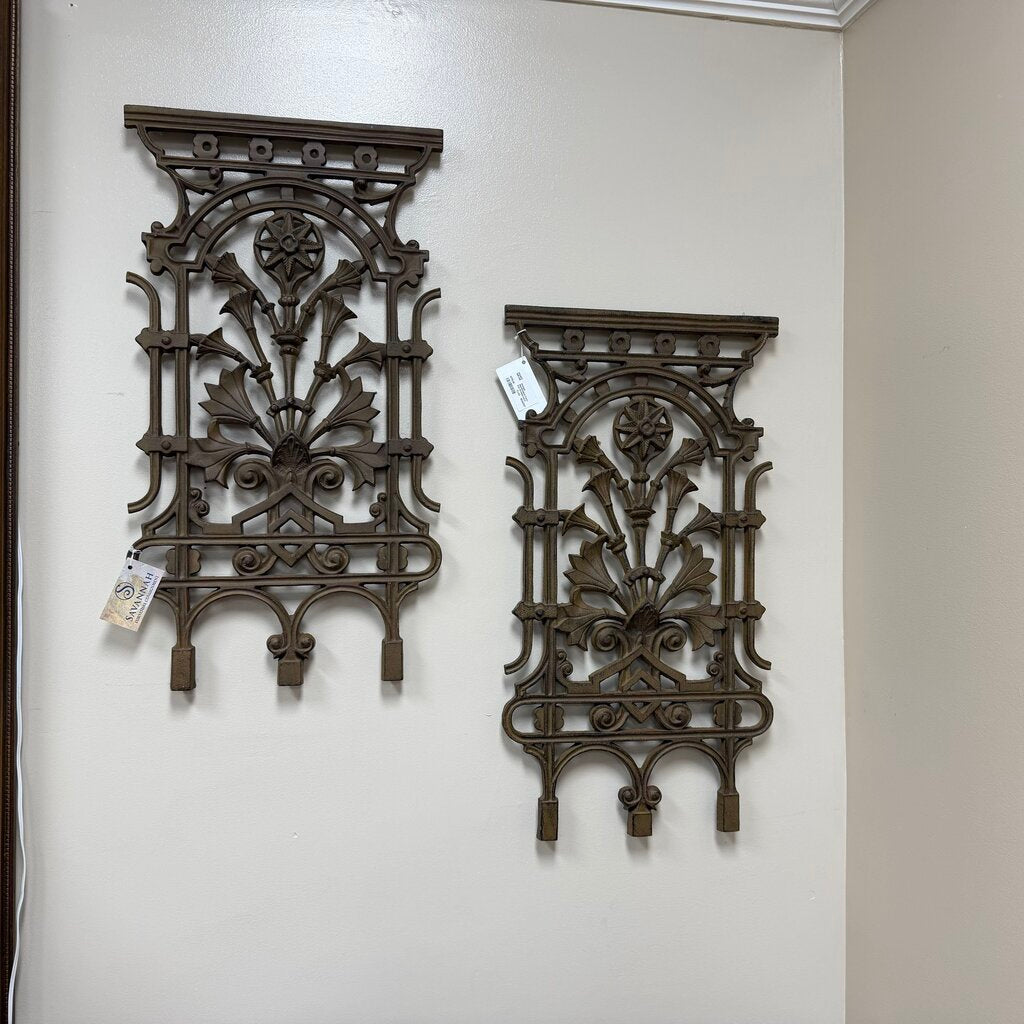Antique Neoclassical Cast-Iron Architectural Panel