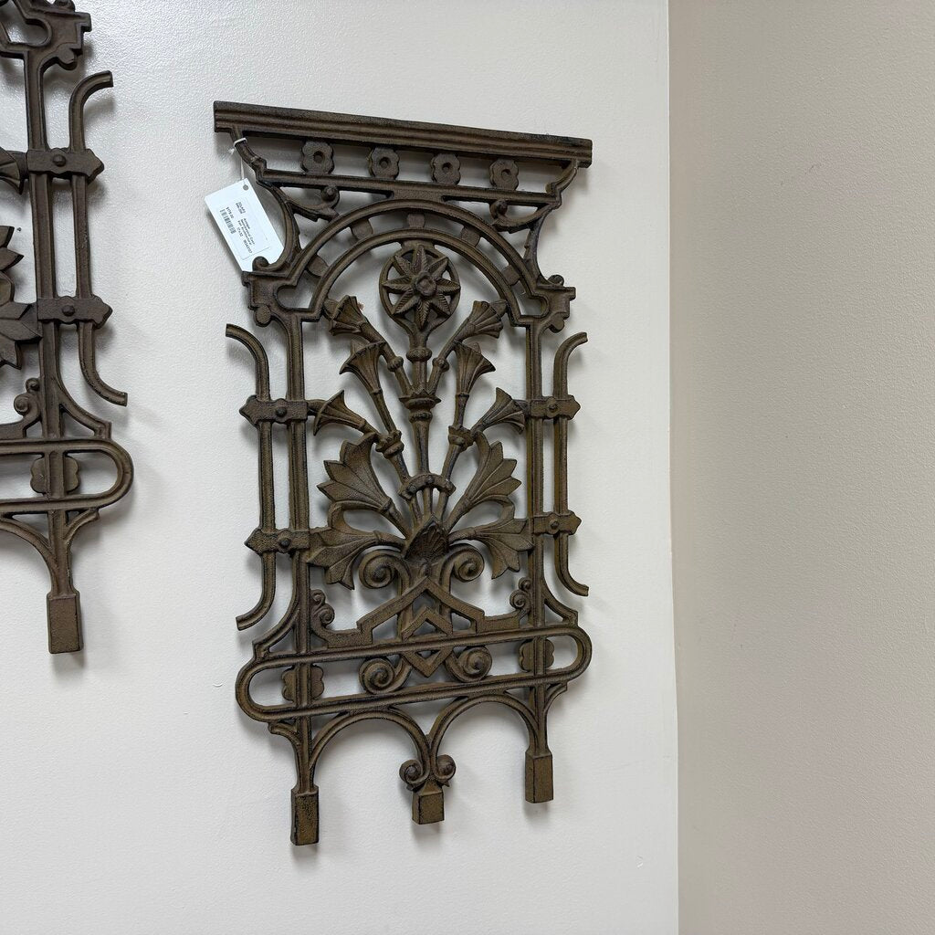 Antique Neoclassical Cast-Iron Architectural Panel