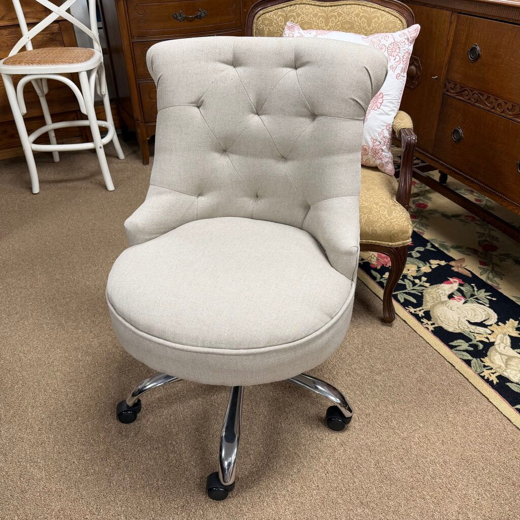 Upholstered Swivel Office Chair
