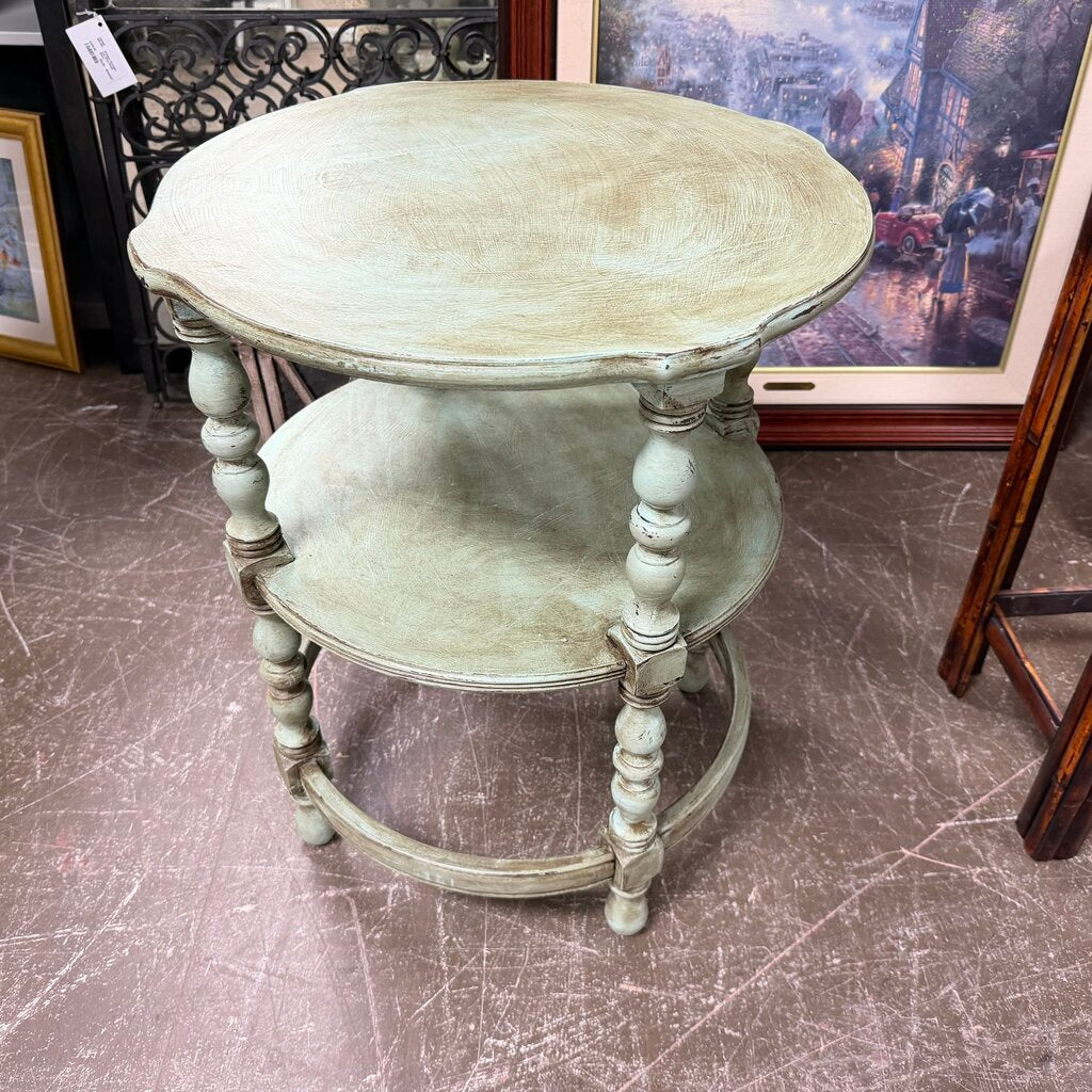Painted Round Side Table