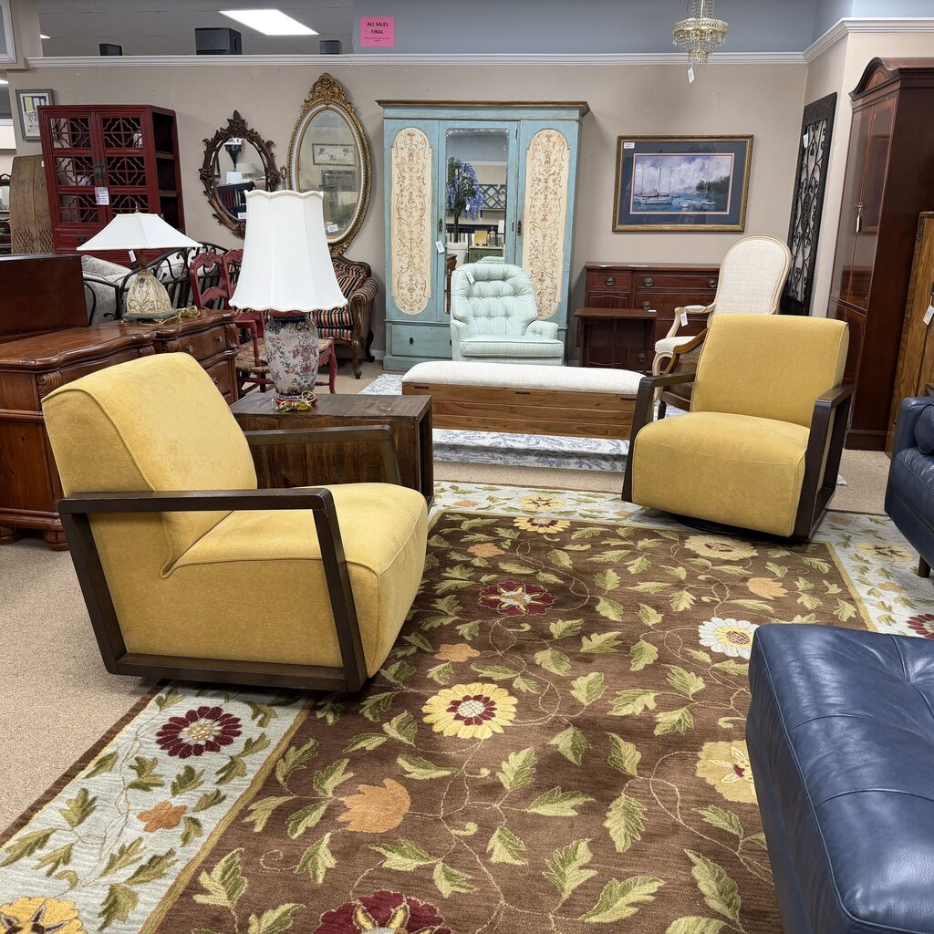 Pair Contemporary Swivel Rockers