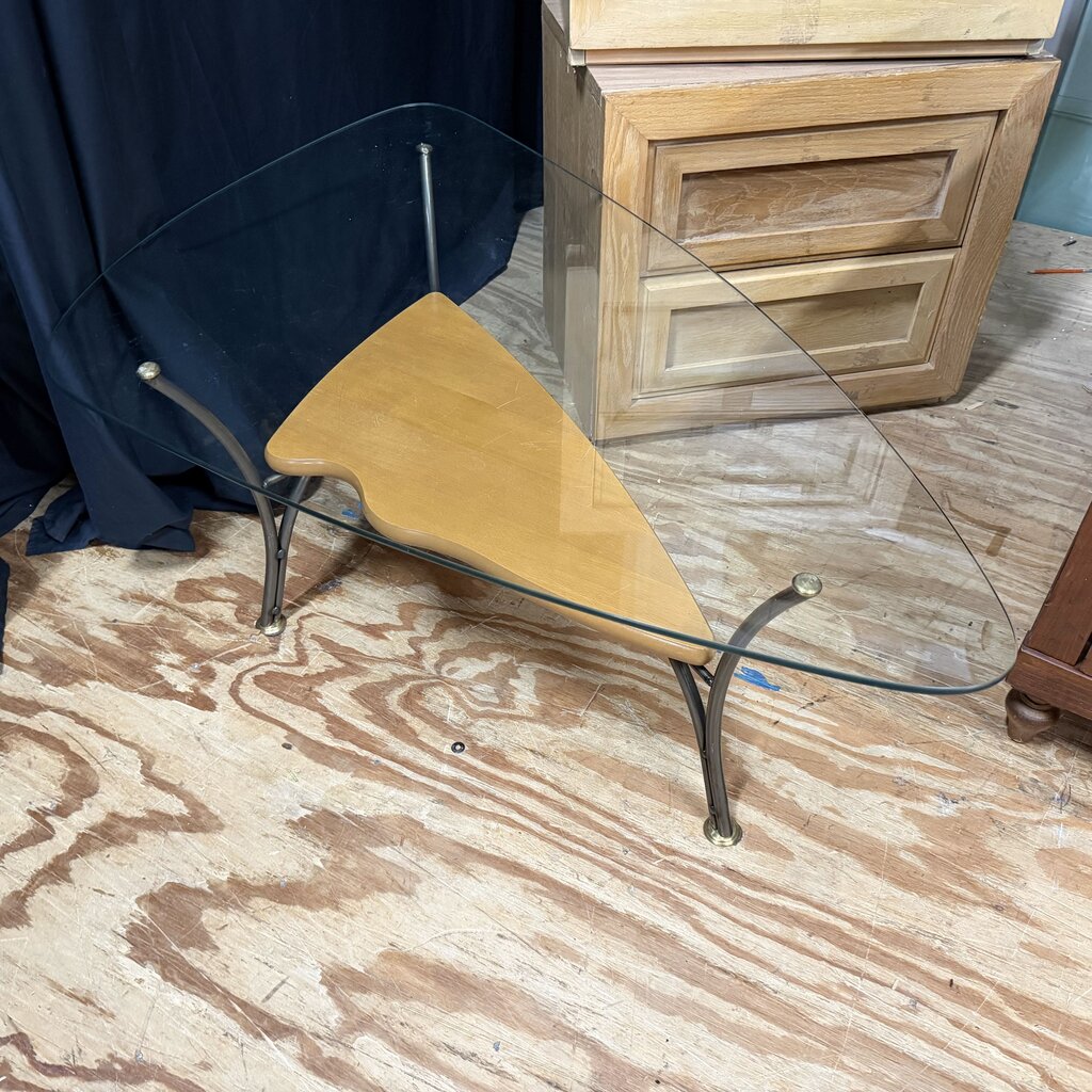 Mid Century Style Glass Coffee Table