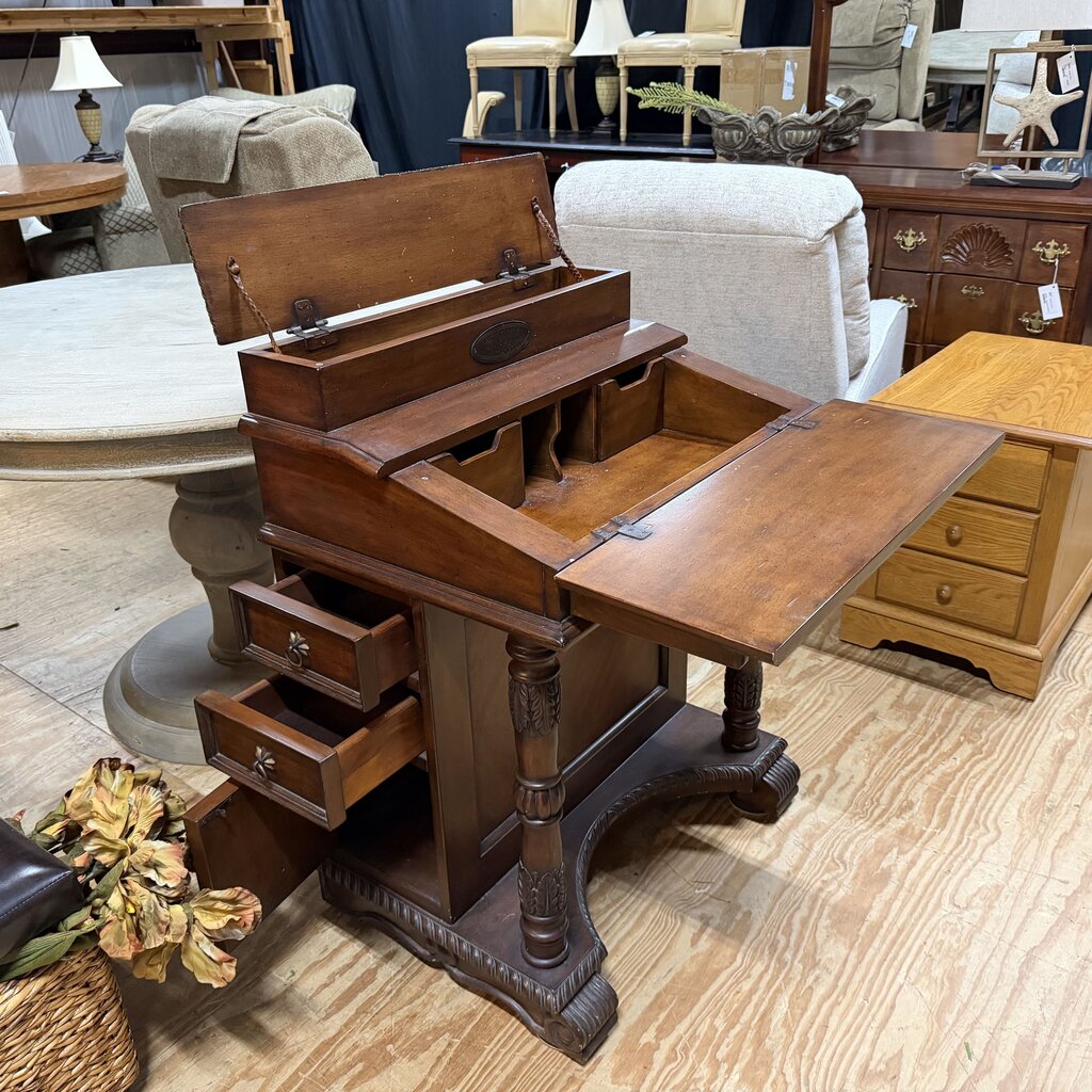 Reproduction Captain's Writing Desk - 1890 Clipper Ship Style