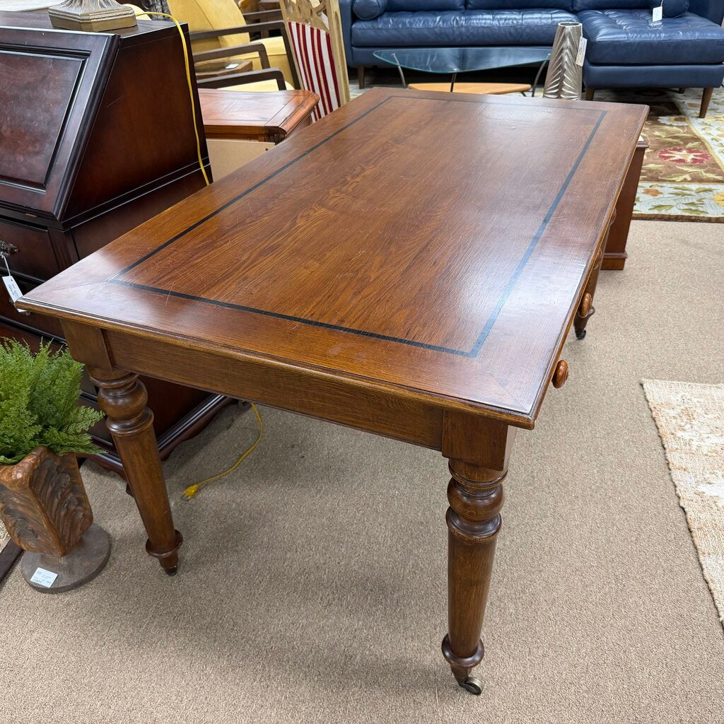 Library Table/Writing Desk on Wheels