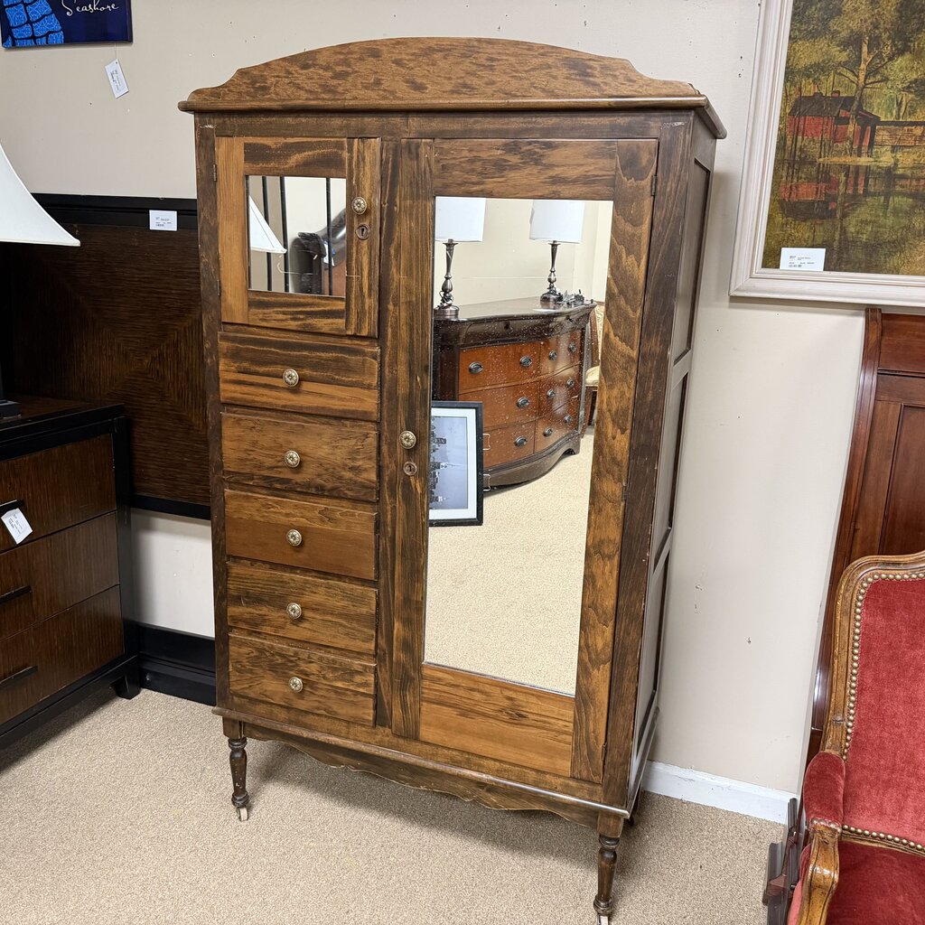 Vintage Mirrored Wardrobe