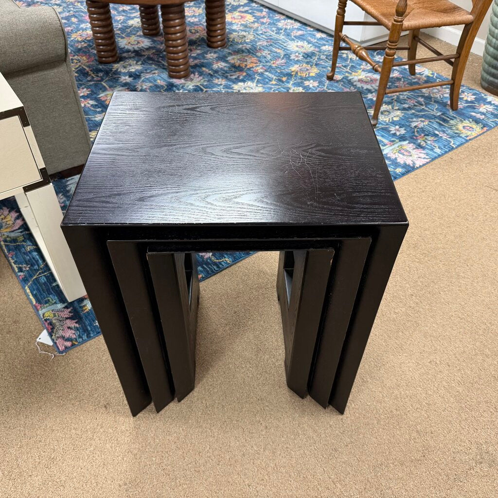 Set/3 Solid Wood Nesting Tables