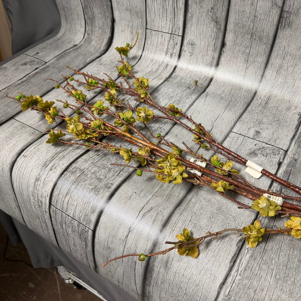 Green Cherry Blossom Stem Bundle