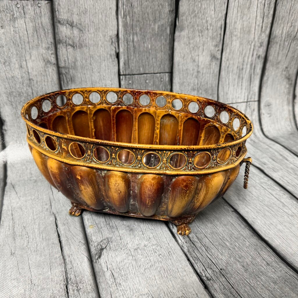Oval Metal Planter