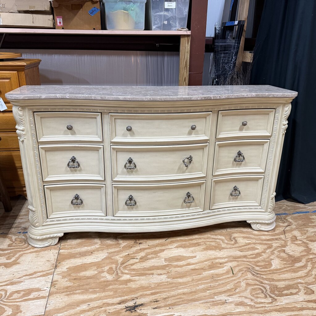 Marble Top Double Dresser