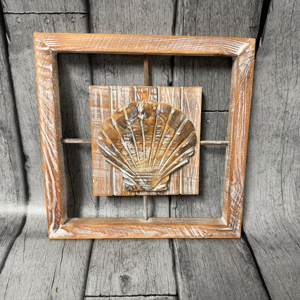 Wood Shell Wall Decor