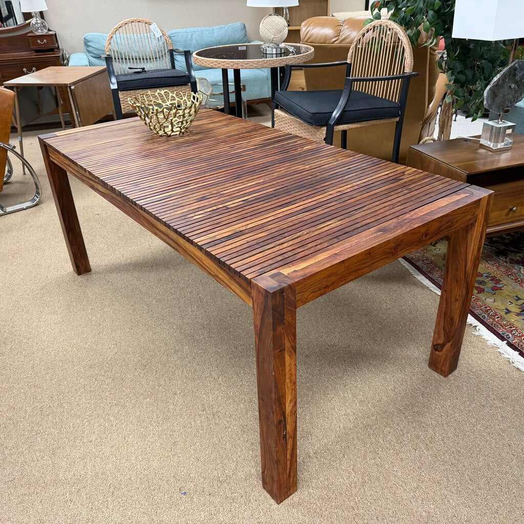 Slatted Rosewood Dining Table
