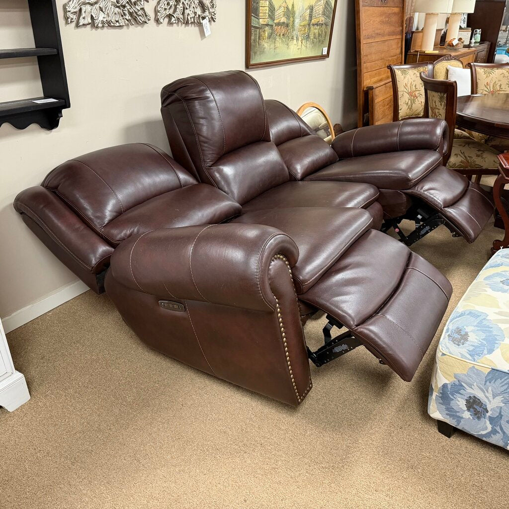 Electric Leather Reclining Sofa