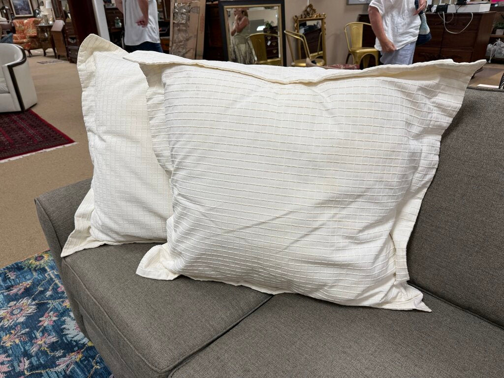 Pair Large Decorative Pillows