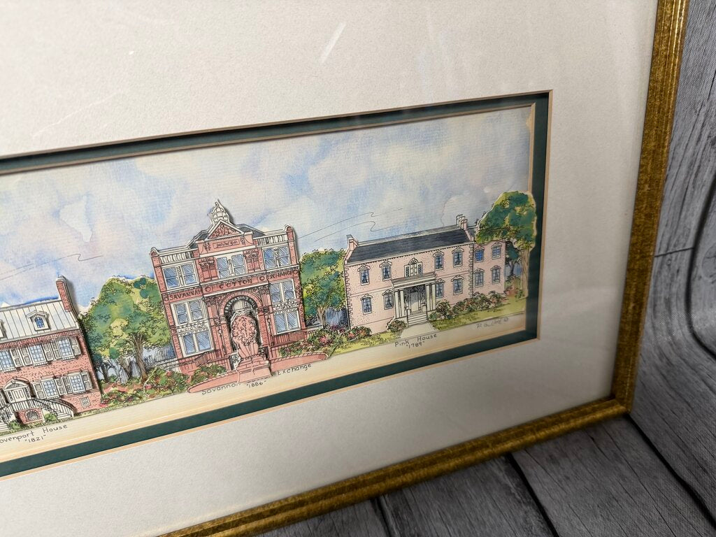 "The Ladies of Savannah" 3-D Sculptured Watercolor