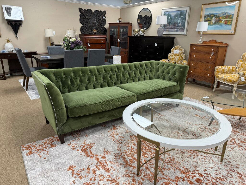 "Duncan" Tufted Velvet Sofa