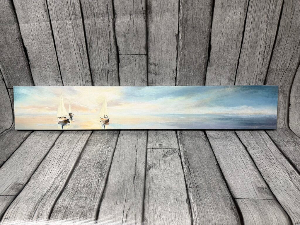 Long Narrow Sailboat Canvas
