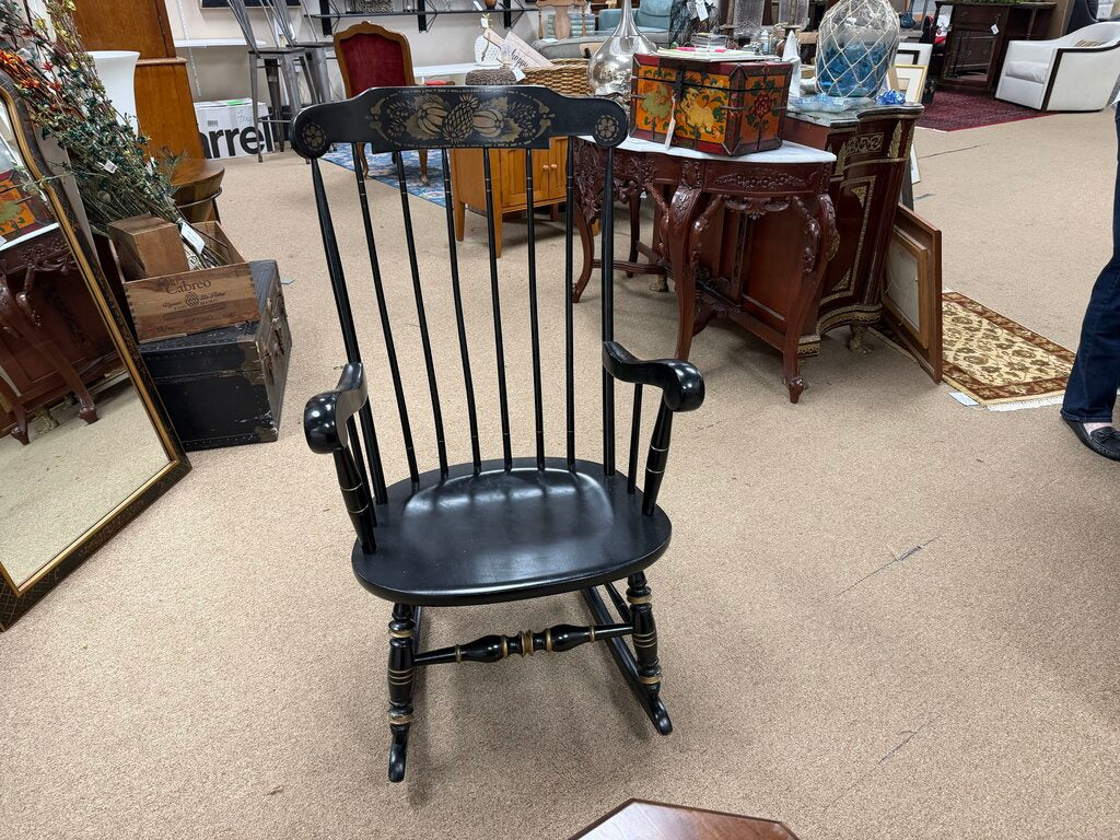 Black Painted Rocking Chair