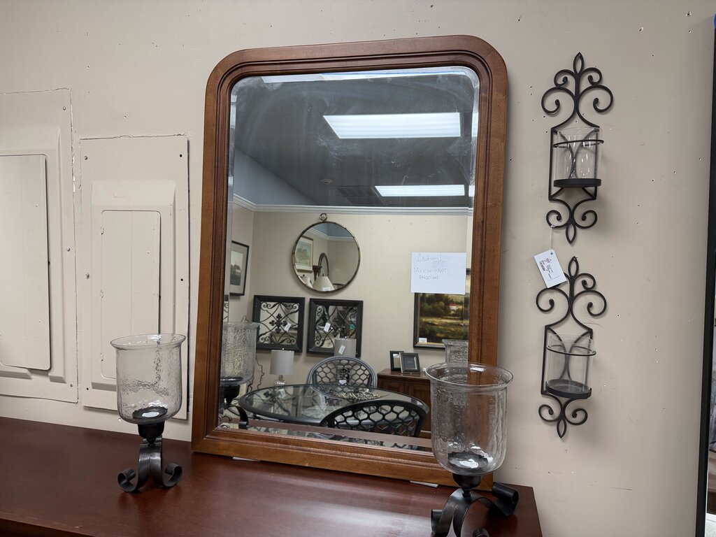 Curved Top Beveled Mirror