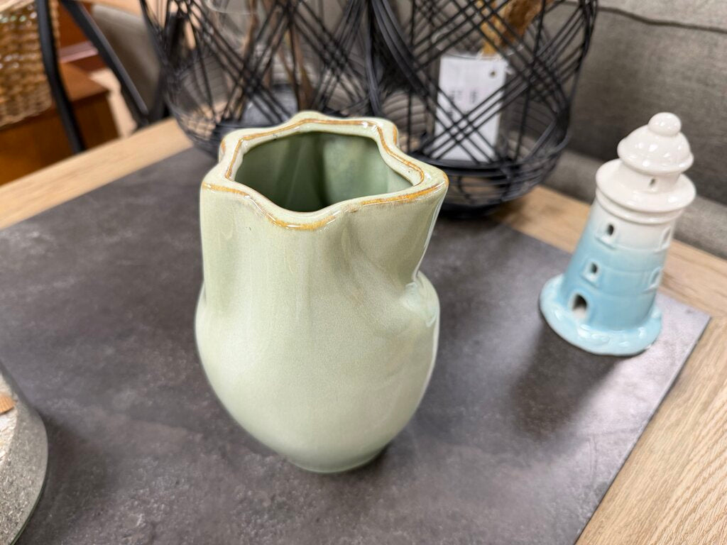Green Ceramic Vase