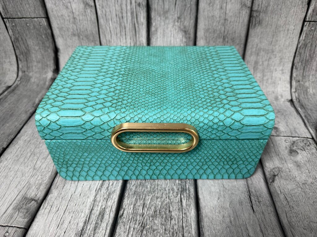 Embossed Leather Decorative Box