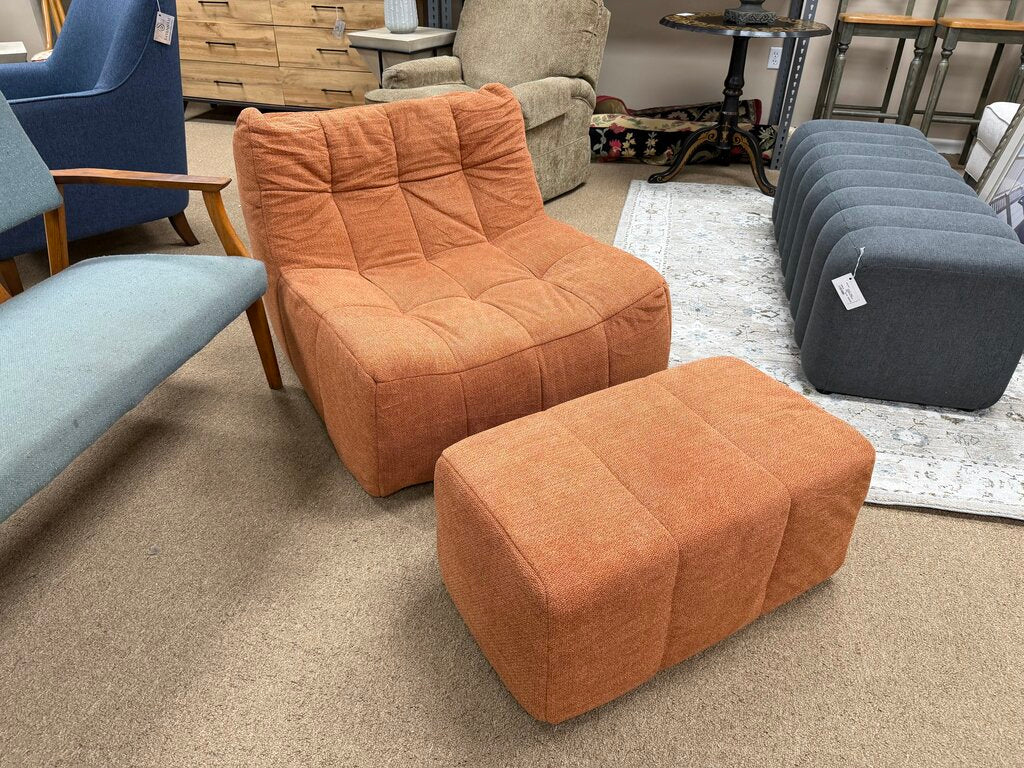 Lazy Chair + Ottoman
