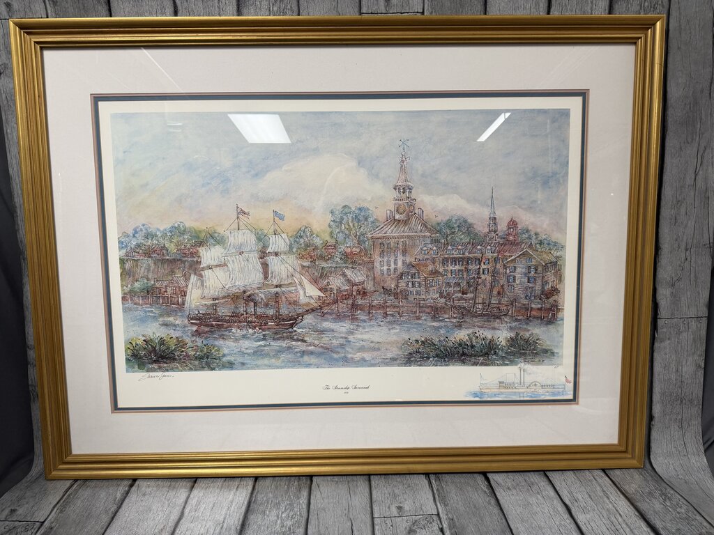 Signed "Steamship Savannah" Print