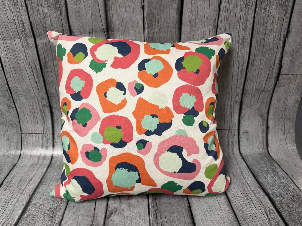 Colorful Cheetah Spots Down Pillow