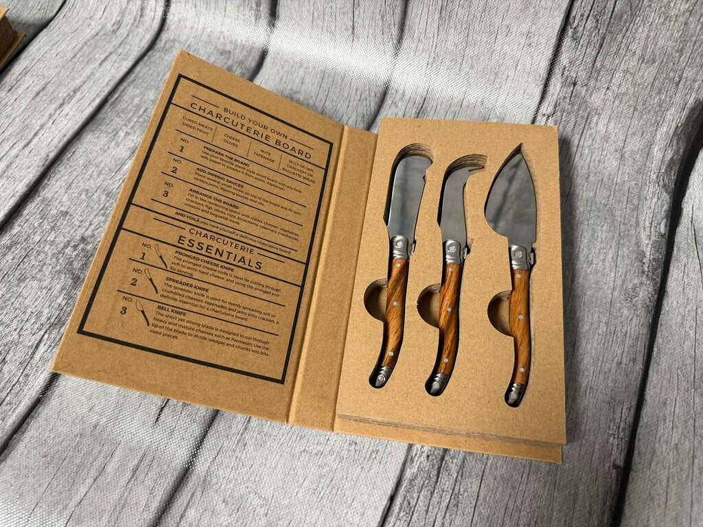 *NEW* 3-pc Cheese Knife Set in Box