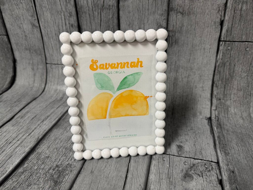 White Metal Picture Frame