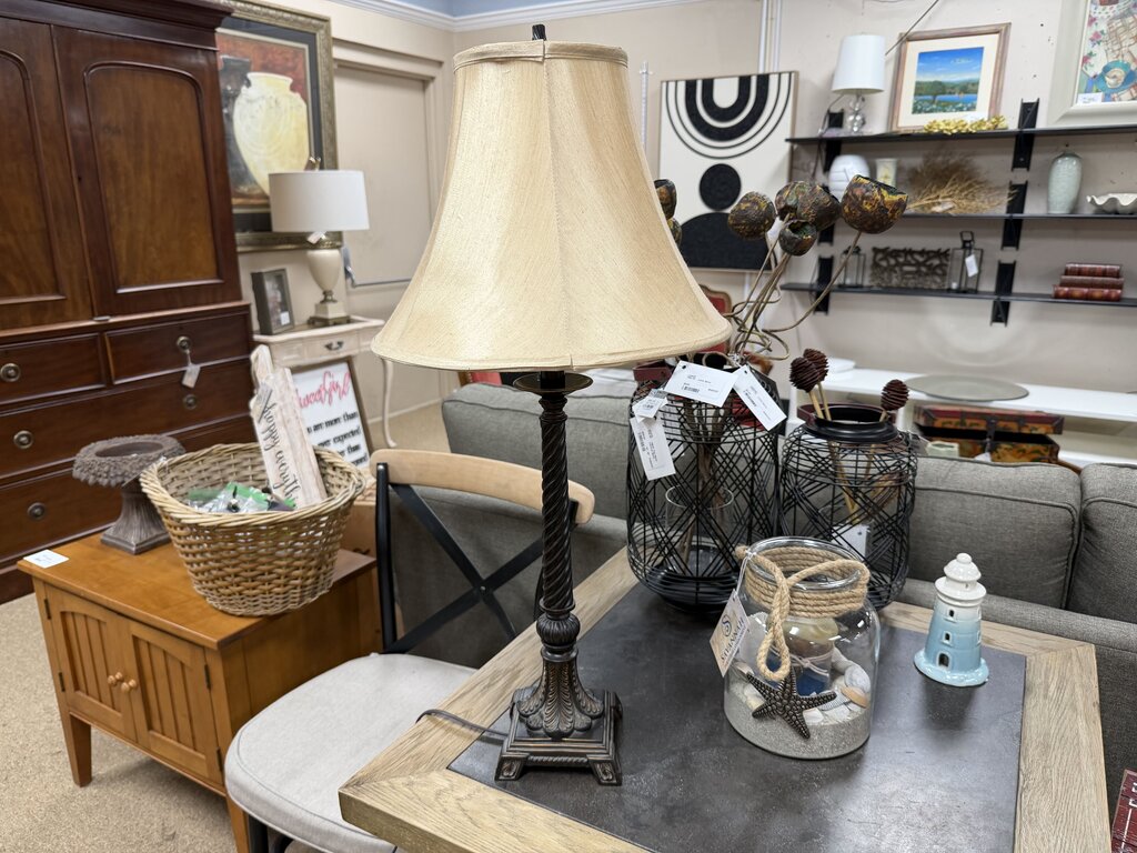 Bronze Candlestick Lamp