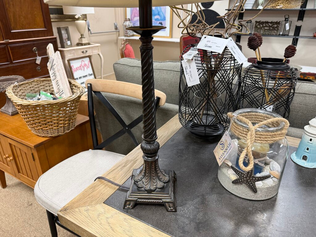 Bronze Candlestick Lamp