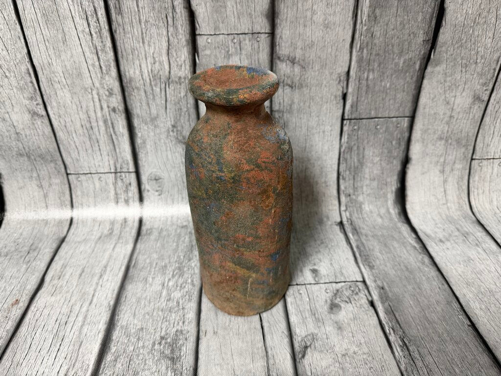 Antiqued Clay Vase