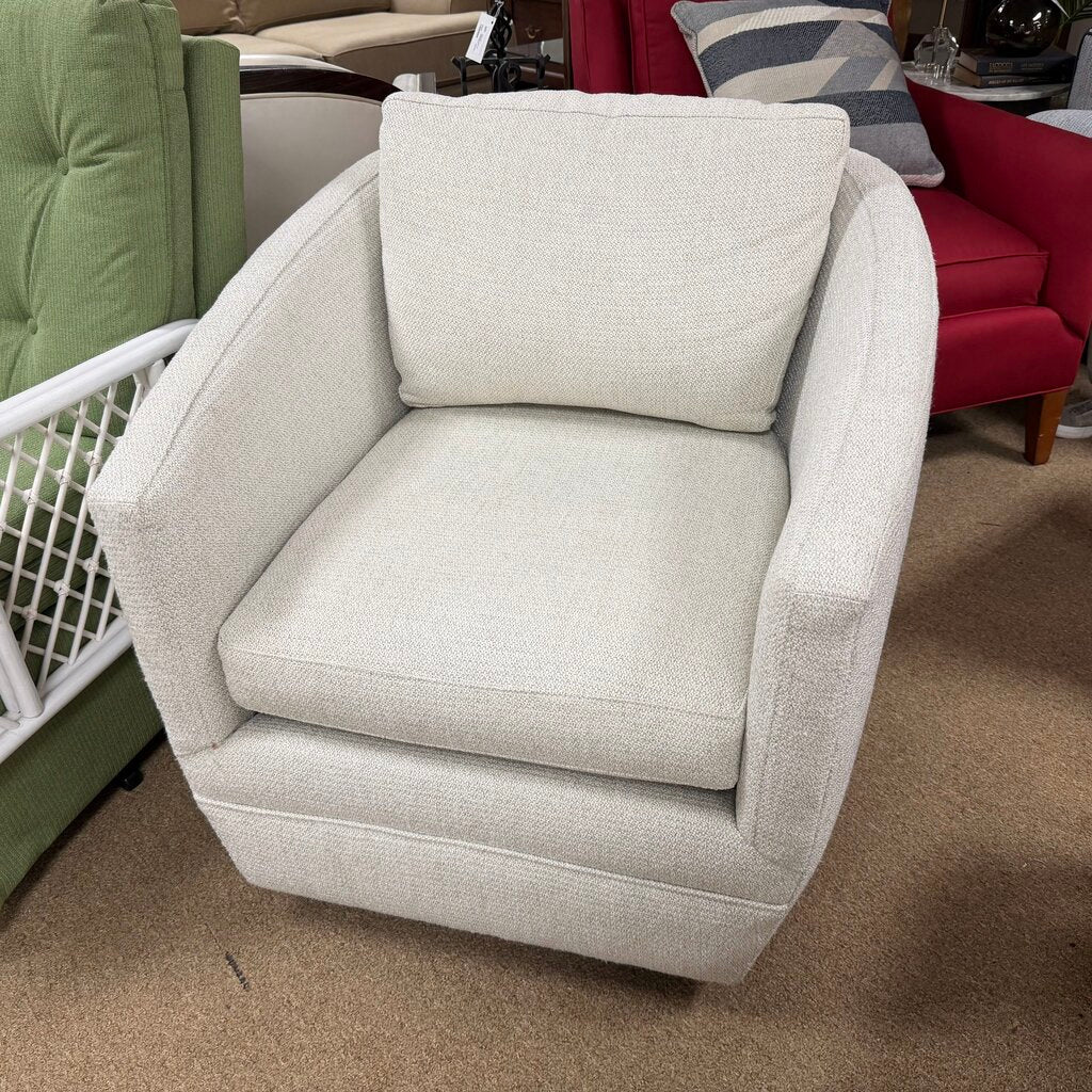 Swivel Barrel Chair