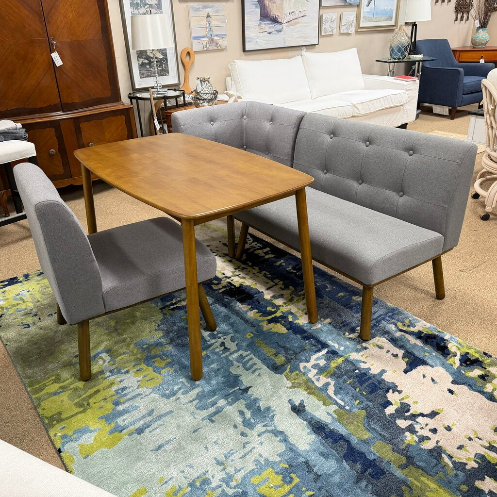 4-pc Mid Century Style Breakfast Nook Dining Set