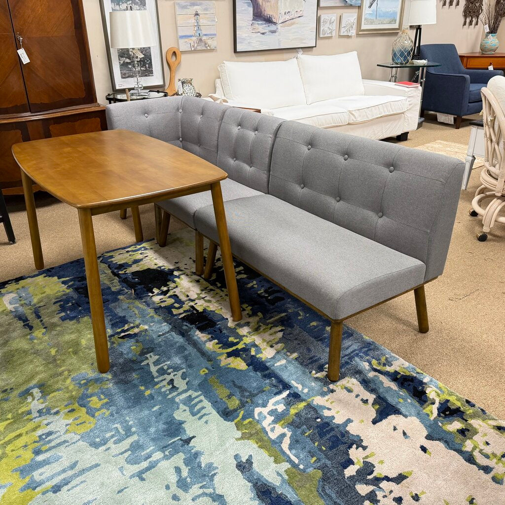 4-pc Mid Century Style Breakfast Nook Dining Set