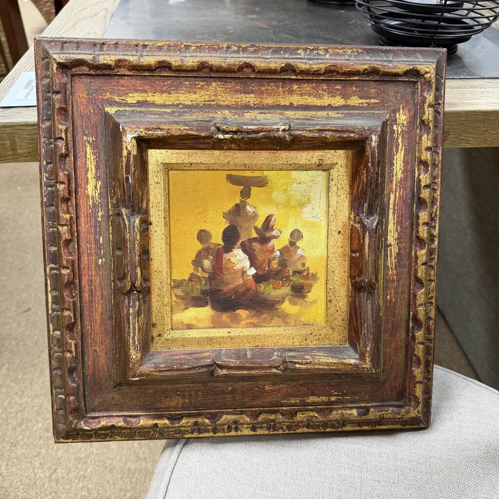 Original Oil Painting in Vintage Frame