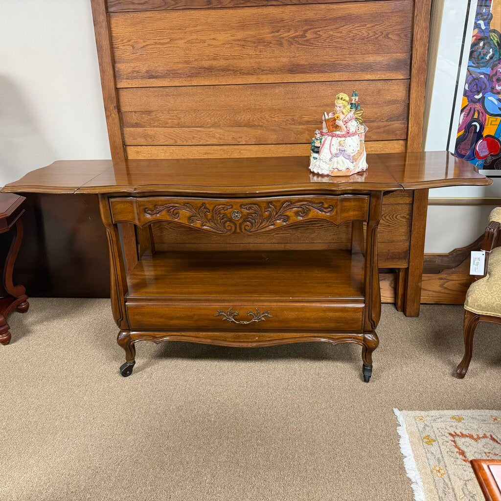 Vintage Drop-Leaf Buffet/Server Table