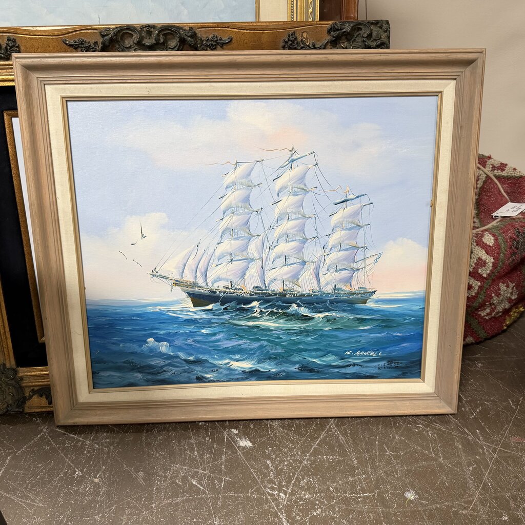Clipper Ship Oil Painting