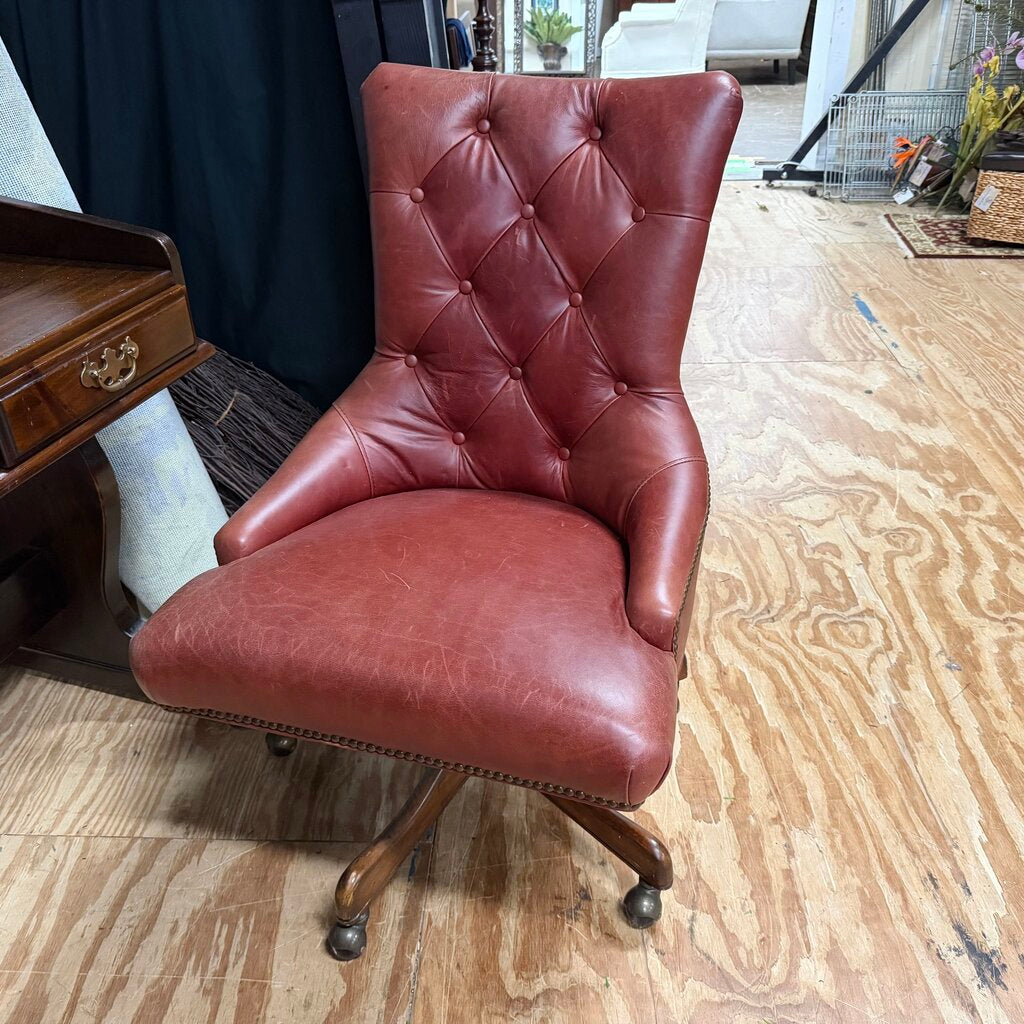 Red Leather Office Chair
