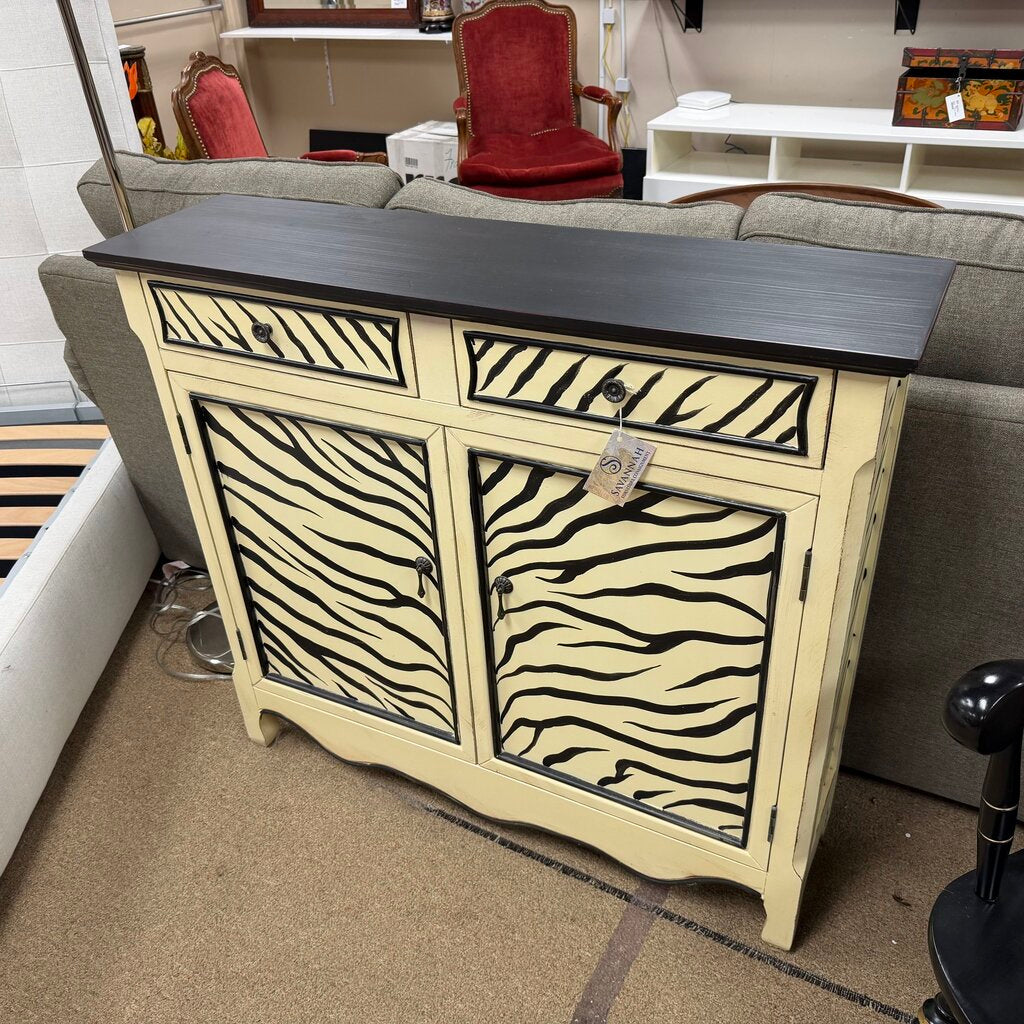 Zebra Console Cabinet