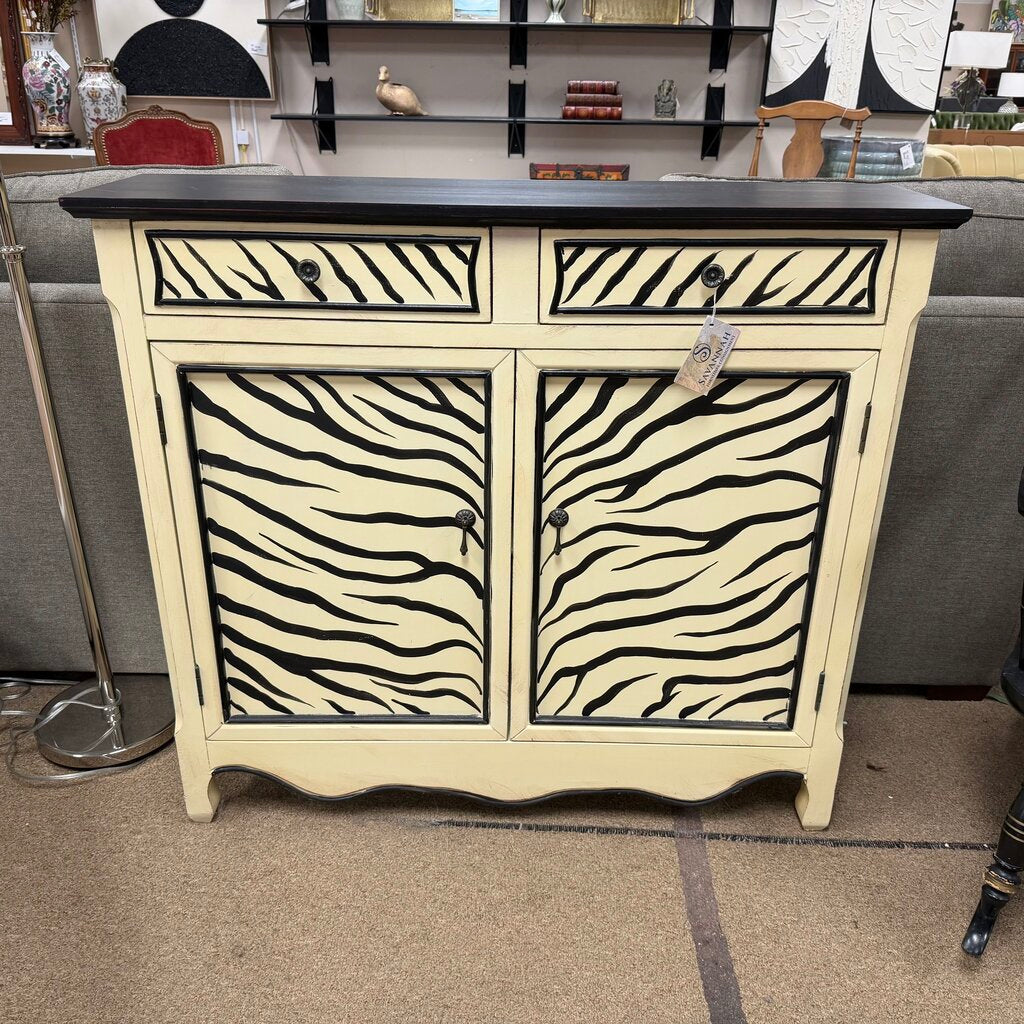 Zebra Console Cabinet