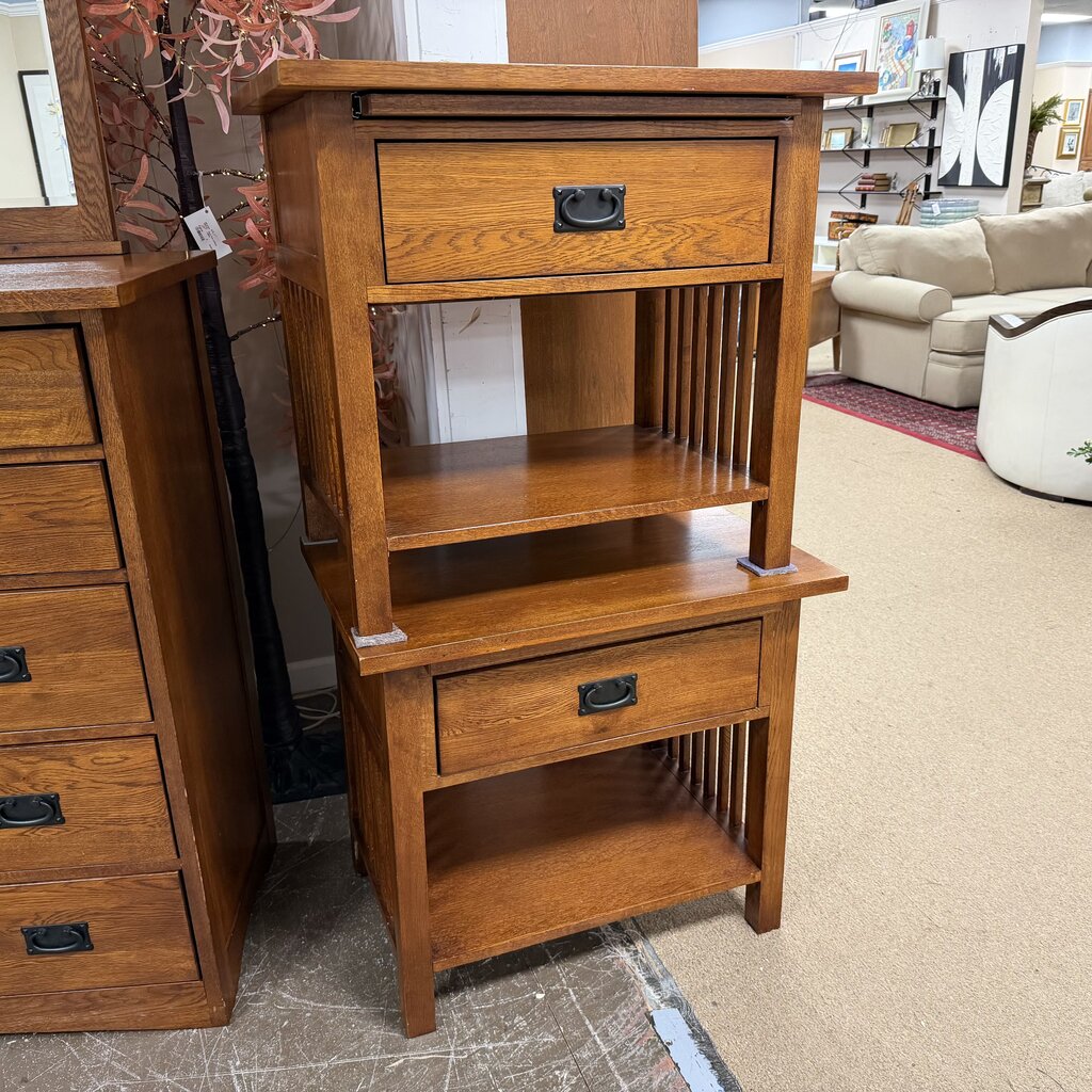 Pair Mission Style Nightstands