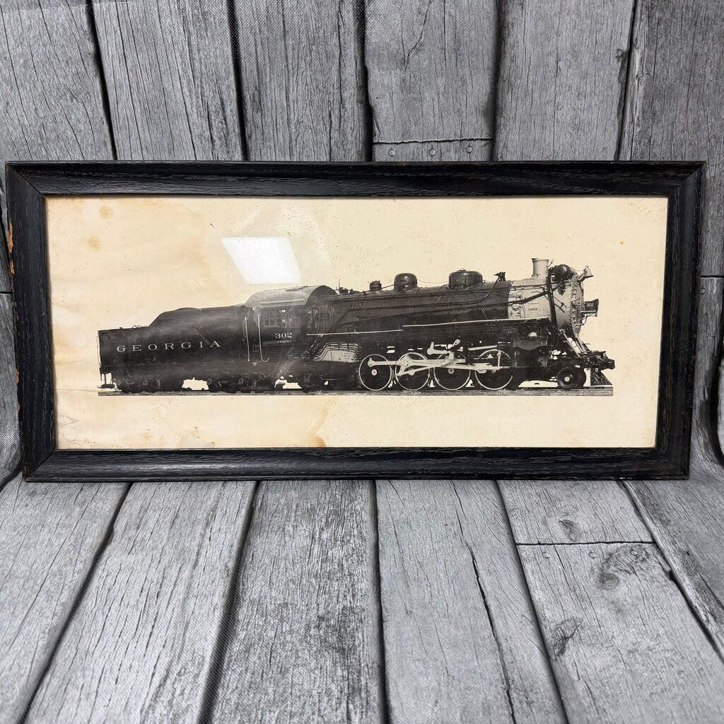 Antique Photo of a Georgia Railroad Steam Locomotive - Engine No. 9042