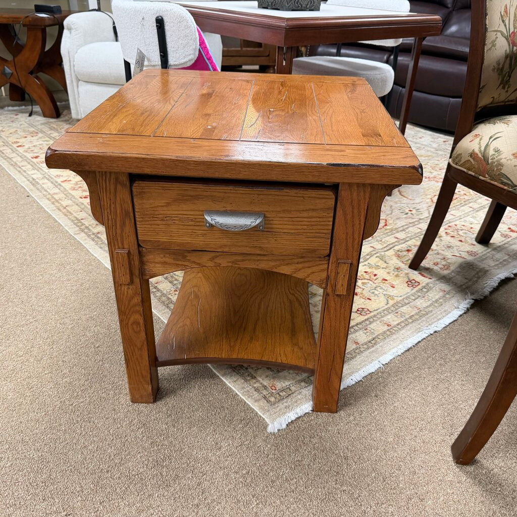 Oak End Table