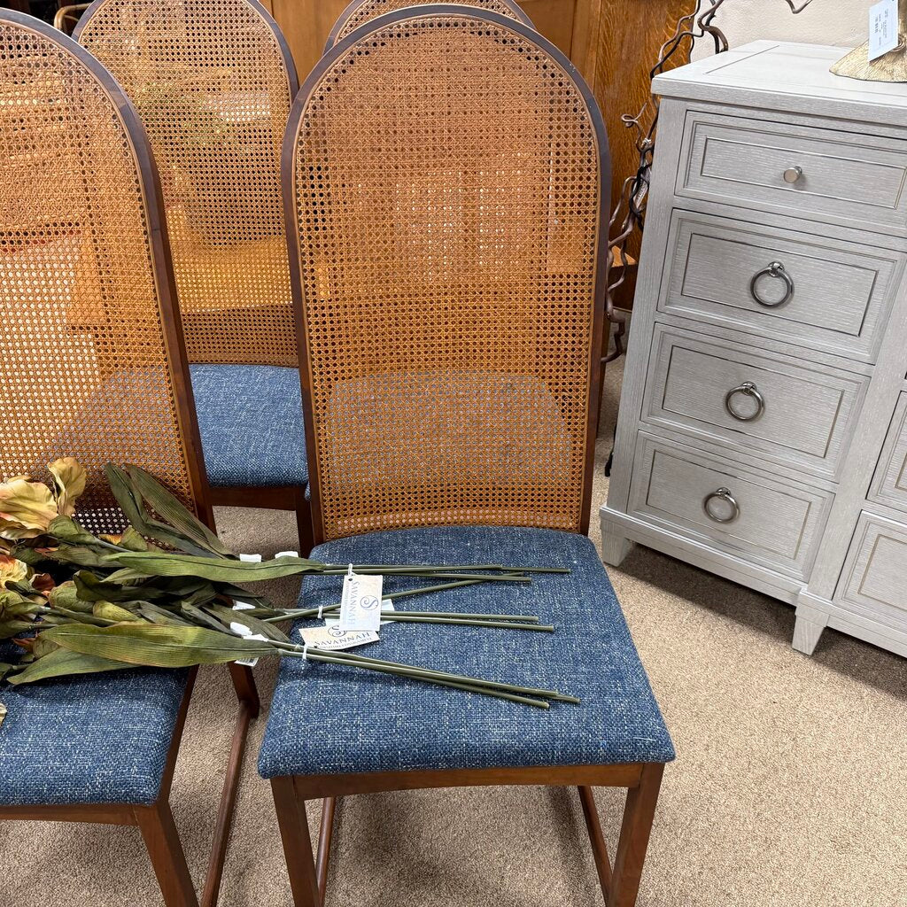 Set/4 Cane Back Dining Chairs