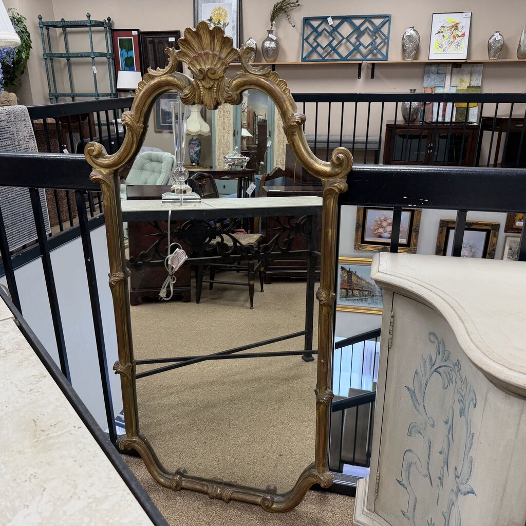 Rococo Revival Style Gold Gilt Mirror